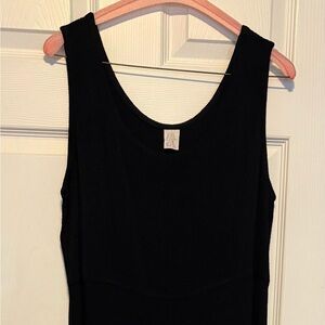 Elegant Black Two-piece Dress